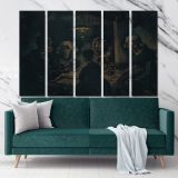The Potato Eaters Painting by Vincent Van Gogh Dutch Painter Original Canvas Wall Art - Image 5