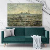 The Plough And The Harrow After Millet Painting by Vincent Van Gogh Dutch Painter Canvas Wall Art