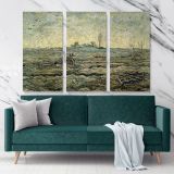 The Plough And The Harrow After Millet Painting by Vincent Van Gogh Dutch Painter Canvas Wall Art - Image 3