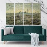The Plough And The Harrow After Millet Painting by Vincent Van Gogh Dutch Painter Canvas Wall Art - Image 4