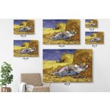 Noon Rest From Work Painting by Vincent Van Gogh Dutch Painter Original Canvas Wall Art - Image 7