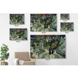 Village Street And Steps In Auvers With Figures Painting by Vincent VanGogh Dutch Canvas Wall Art - Image 6