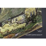 Thatched Cottages In Cordeville Painting by Vincent Van Gogh Dutch Painter Original Canvas Wall Art - Image 6