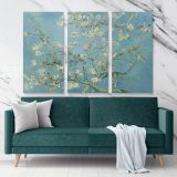 Almond Blossoms Painting by Vincent Van Gogh Dutch Painter Original Canvas Wall Art - Image 3