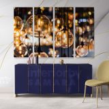 Modern Photography Canvas with Frame Wall Artwork Night Lamp Christmas Canvas Home Decor - Image 4