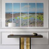 Artworks by Owen Claxton wall art on Canvas Mudflat Fine Artist Painter Canvas Wall Art - Image 5