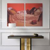 Artworks by Owen Claxton wall art on Canvas Nude Girl Fine Artist Painter Canvas Wall Art - Image 2
