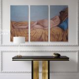Artworks by Owen Claxton wall art on Canvas Nude Girl Fine Artist Painter Naked Canvas Wall Art - Image 3