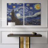Vincent Van Gogh Original Famous Painting Starry Night Canvas Wall Art - Image 2