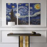 Vincent Van Gogh Original Famous Painting Starry Night Canvas Wall Art - Image 3