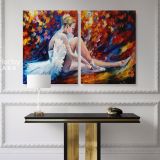 Young Ballerina Original Oil Painting by Leonid Afremov Canvas Wall Art - Image 2
