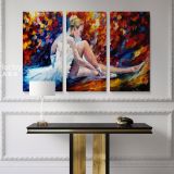 Young Ballerina Original Oil Painting by Leonid Afremov Canvas Wall Art - Image 3