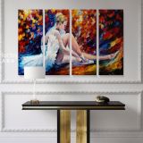 Young Ballerina Original Oil Painting by Leonid Afremov Canvas Wall Art - Image 4