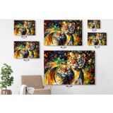 Tiger Animal Oil Painting by Leonid Afremov Original wall art by Leonid Afremov Canvas Wall Art - Image 6