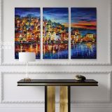 Famous Quiet Town Original Oil Painting by Leonid Afremov Canvas Wall Art - Image 3