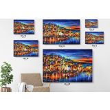 Famous Quiet Town Original Oil Painting by Leonid Afremov Canvas Wall Art - Image 6