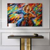 Famous Oil Painting Blue Rhapsody by Leonid Afremov Canvas Wall Art