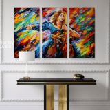 Famous Oil Painting Blue Rhapsody by Leonid Afremov Canvas Wall Art - Image 3