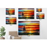 Famous Sunset Oil Painting by Leonid Afremov Canvas Wall Art - Image 6
