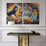Leonid Afremov Horse Original Oil Canvas Wall Art - Image 2