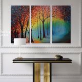 Inspired Park Scene Original Oil Painting by Leonid Afremov Canvas Wall Art - Image 3