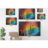 Inspired Park Scene Original Oil Painting by Leonid Afremov Canvas Wall Art - Image 6