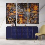 Old Magic Palette Knife Oil Painting by Leonid Afremov Canvas Wall Art - Image 3