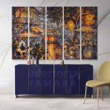 Old Magic Palette Knife Oil Painting by Leonid Afremov Canvas Wall Art - Image 5