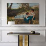 Henryk Hector Siemiradzki: 'The New Bracelet, Ca.1883' Giclee Print on Canvas