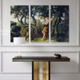 Henryk Hector Siemiradzki Painting Shepherd Playing Flute Photo on Canvas - Image 3