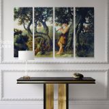 Henryk Hector Siemiradzki Painting Shepherd Playing Flute Photo on Canvas - Image 4