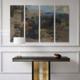 Hector Siemiradzki Polish Painter Monumental Academic Art Print on Canvas - Image 4