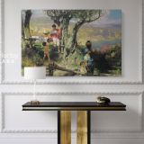 Henryk Hector Siemiradzki: Ancient Rome in a Village Photo Print on Canvas