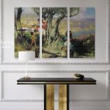 Henryk Hector Siemiradzki: Ancient Rome in a Village Photo Print on Canvas - Image 3