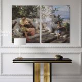 Henryk Hector Siemiradzki: A Dangerous Game Paintings Photo Print on Canvas - Image 2
