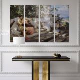 Henryk Hector Siemiradzki: A Dangerous Game Paintings Photo Print on Canvas - Image 4