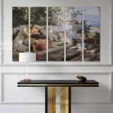 Henryk Hector Siemiradzki: A Dangerous Game Paintings Photo Print on Canvas - Image 5