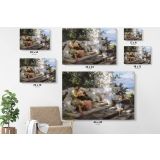 Henryk Hector Siemiradzki: A Dangerous Game Paintings Photo Print on Canvas - Image 6