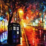 Street of Old Town Palette Knife Oil Painting by Leonid Afremov Canvas Wall Art - Image 6