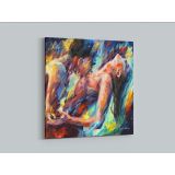 Passion Palette Knife Oil Painting by Leonid Afremov Canvas Wall Art - Image 2