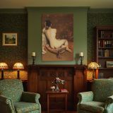 Seated Nude by William Merritt Chase - Rear Pose on Cushion with Warm Light canvas wall art - Image 4
