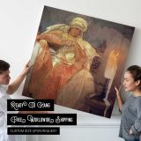 Seated Woman by Lamplight — room mockup view 4