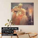 Seated Woman by Lamplight — room mockup view 6