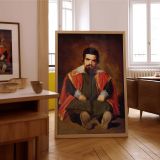 Sebastian de Morra - Velazquez Baroque Jester with Bold Expression canvas wall art - Image 7