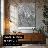Sermon on the Mount - Beatitudes Scene by Gustave Dore canvas wall art