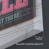 Set Your Goals High - Motivational Quote in Vintage Typography canvas wall art - Image 3