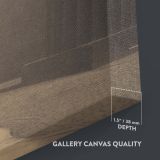 Shaft of Light at Euston - Sepia Architectural Photography By Harry Moult canvas wall art - Image 3