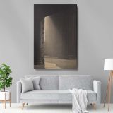 Shaft of Light at Euston - Sepia Architectural Photography By Harry Moult canvas wall art - Image 5