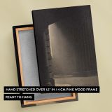 Shaft of Light at Euston - Sepia Architectural Photography By Harry Moult canvas wall art - Image 6