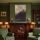 Sierra Nevada Forest by Albert Bierstadt - Snow-Capped Mountains and Lush Greenery canvas wall art - Image 4